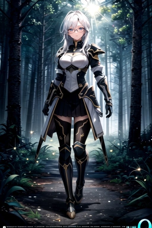 Skirt, Forest, Armor AI Porn