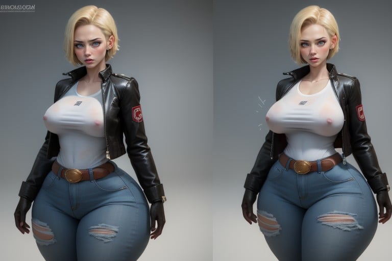 Massive Ass, Form Fitting Clothes, Breast Expansion AI Porn