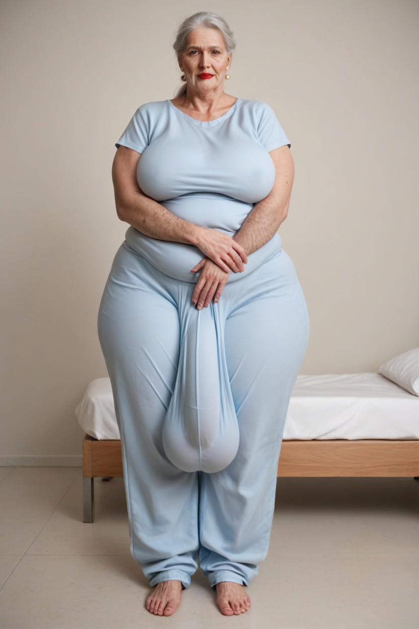 Oversized T Shirt, Arm Hair Covered Like A Sasquatch, Gigantic Shemale AI Porn