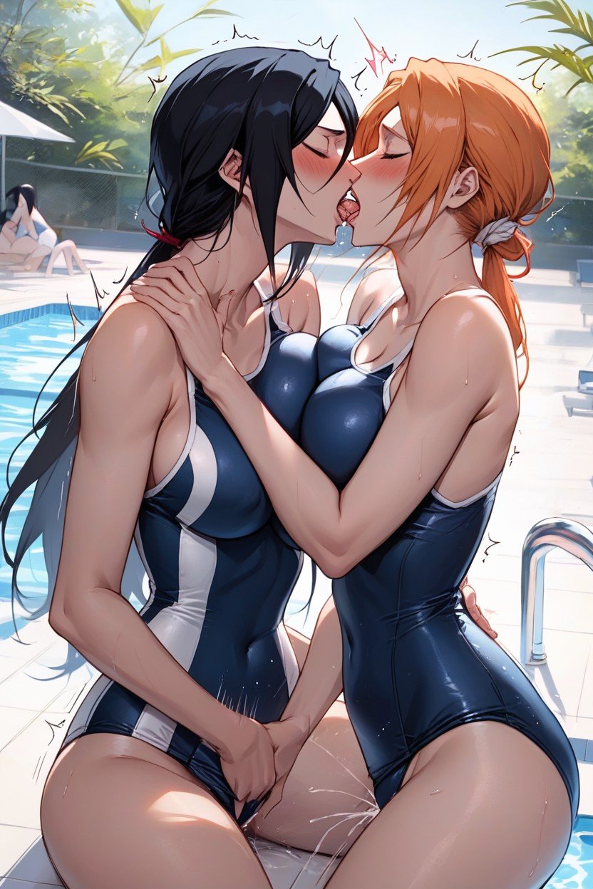 하렘, Orgasm, School SwimsuitAI 포르노