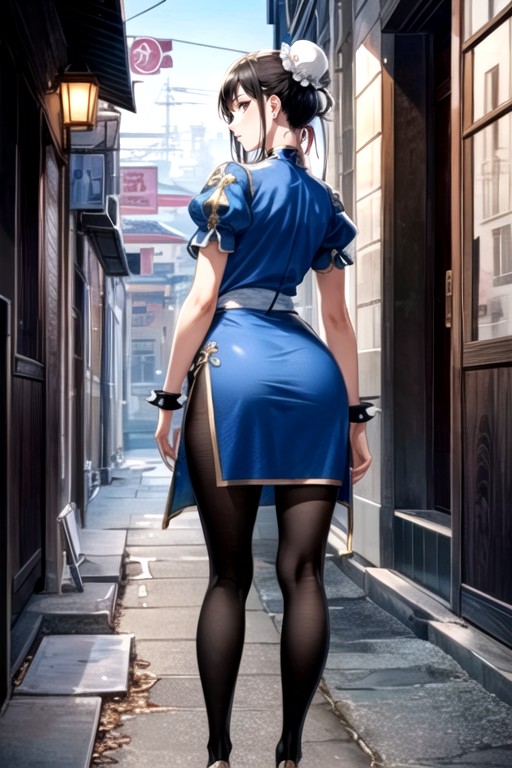 Chun Li (street Fighter), Cuerpo Completo, Vista TraseraPorno IA de transexuales