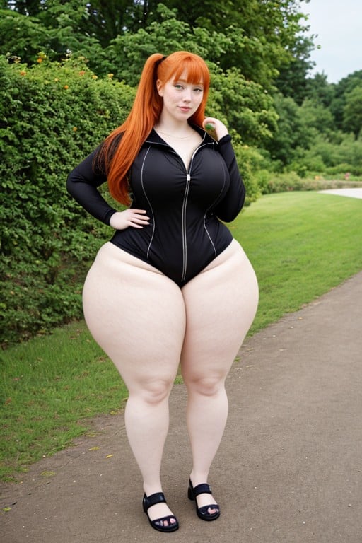 Thick Calvs, Thick Hips, Heart Shaped FacePorno IA