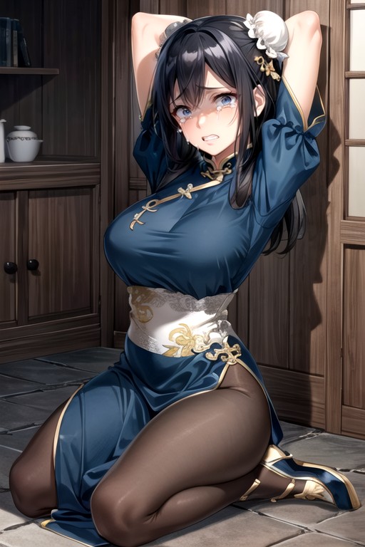 Chun Li (street Fighter), Arms Up, Front View Hentai AI Porn