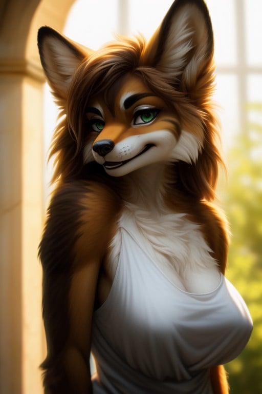 Bust Shot, Grinning, Model Furry AI Porn