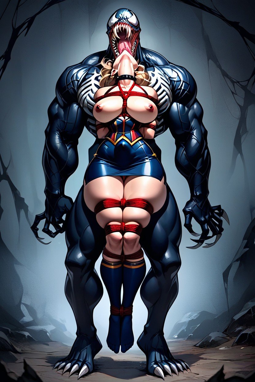 Exposed Nipples, Fat Big Monster Venom, Thick Thighs AI Porn