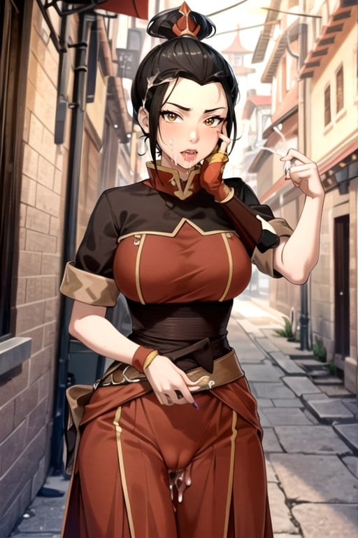 Culo Pequeño, Azula (avatar), Tocándose La CaraPorno AI Hentai