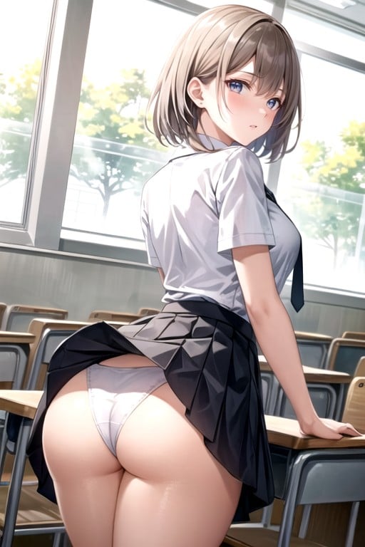 Ears, Flustered, SchoolPorno AI