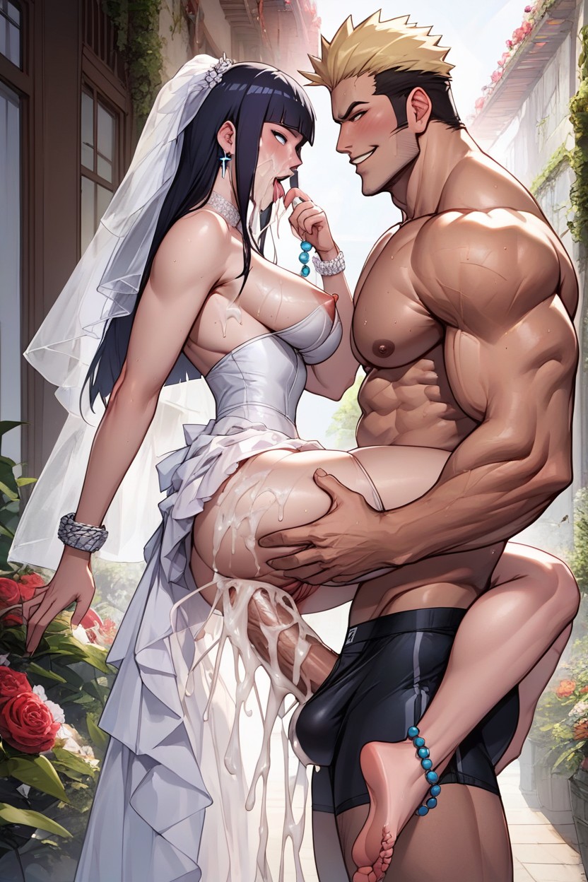 With Mouth Open, Skirt Dresses, Huge Cock Hentai AI Porn