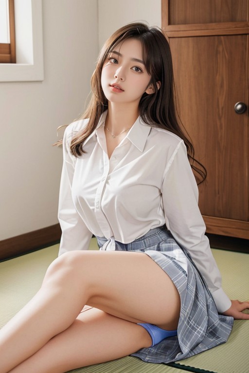 School Uniform, Japanese, Full Body Shemale AI Porn