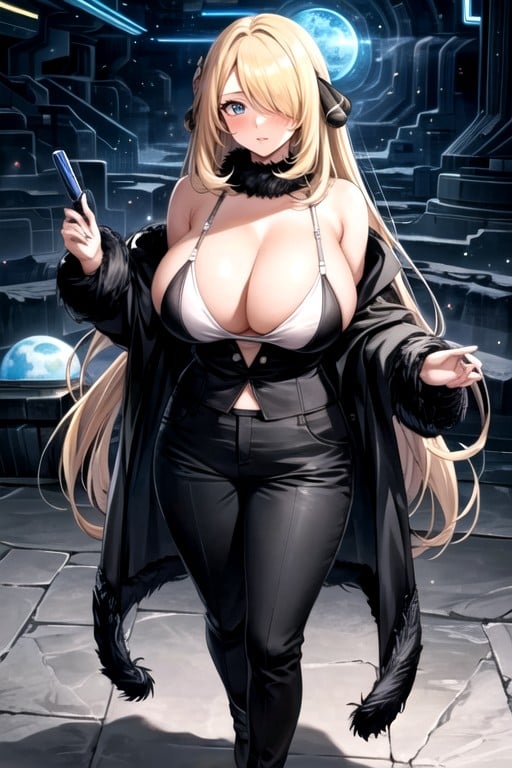 Cynthia (pokemon), Full Body, Bbw Hentai AI Porn