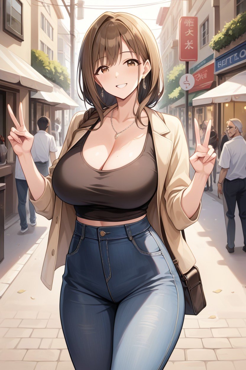 Sfw, Piece Sign, StreetPorno AI