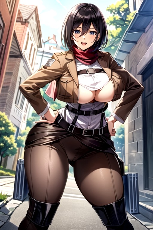 Mikasa Ackerman (attack On Titan), Cute, Massive Breast AI Porn