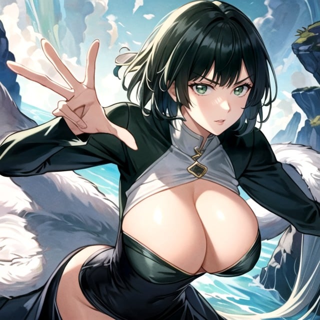 Modelo, Fubuki (one Punch Man), Thick Lines Pornografia de IA