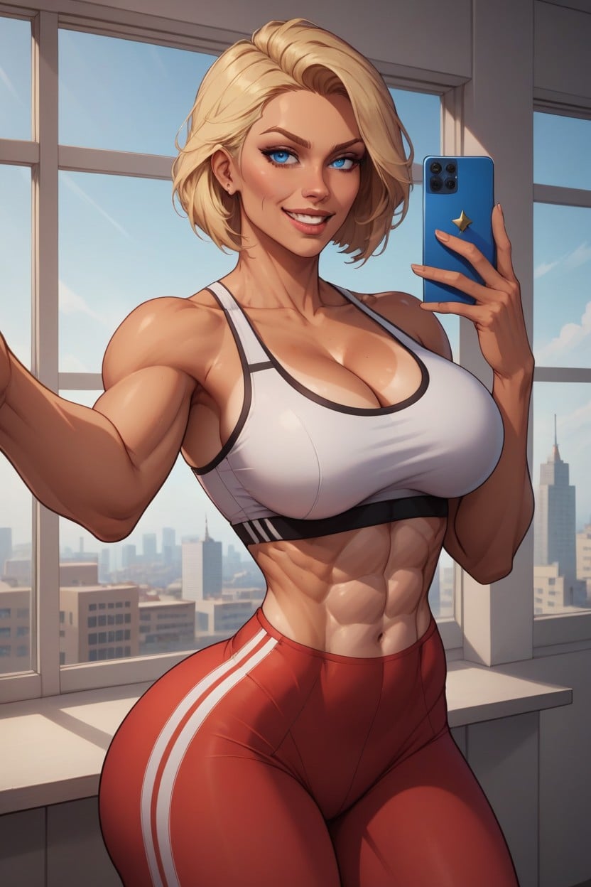 Perfect Jaw Line, Penthouse, Massive Ass AI Porn