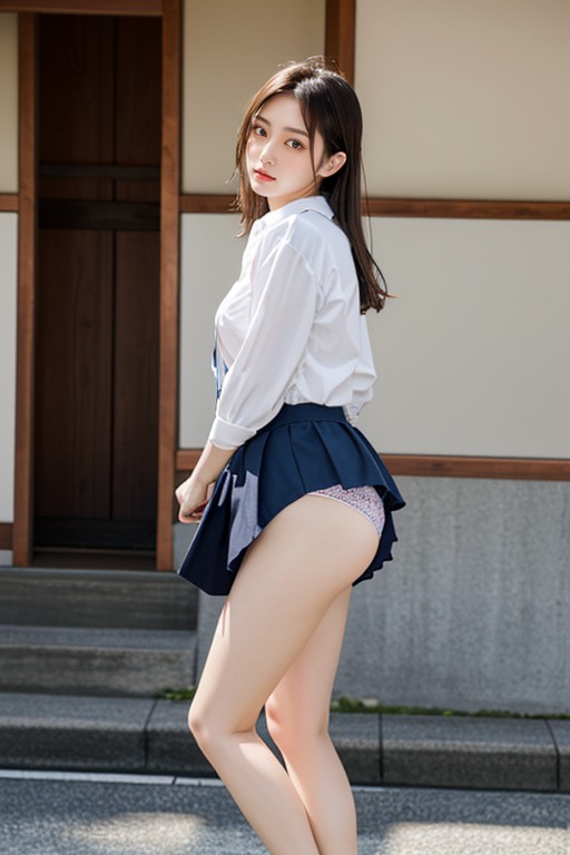 Japanese, Full Body, Bottom Up AI Porn