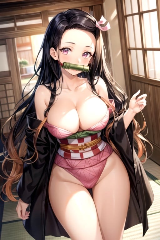 Naked, Nezuko (demon Slayer) AI Porn