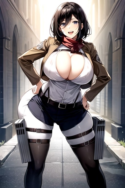 Mikasa Ackerman (attack On Titan), Bending Over, Massive Ass Hentai AI Porn