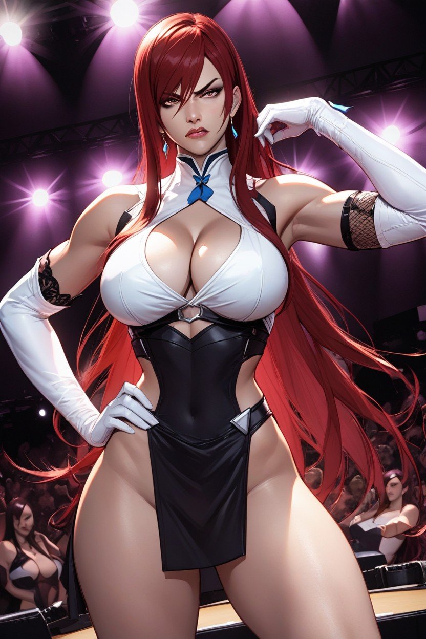 무대에서, Erza Scarlet, 모델헨타이 AI 포르노