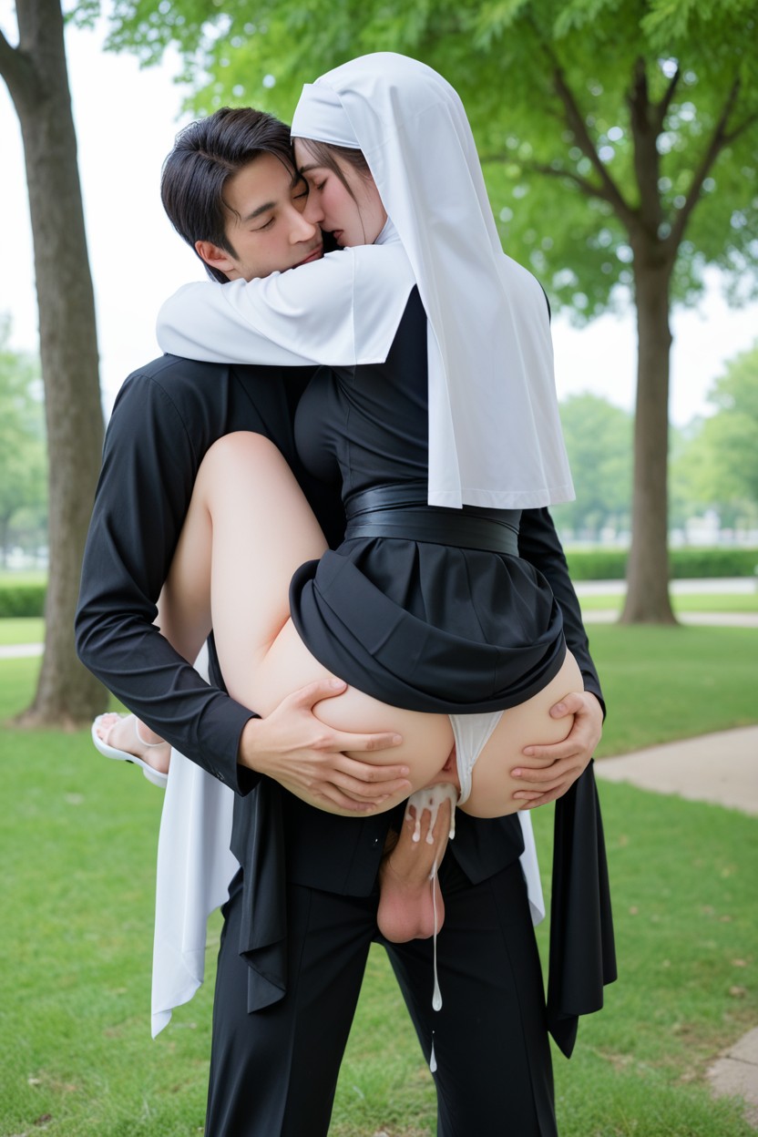 Creampie, Japanese, Nun Furry AI Porn