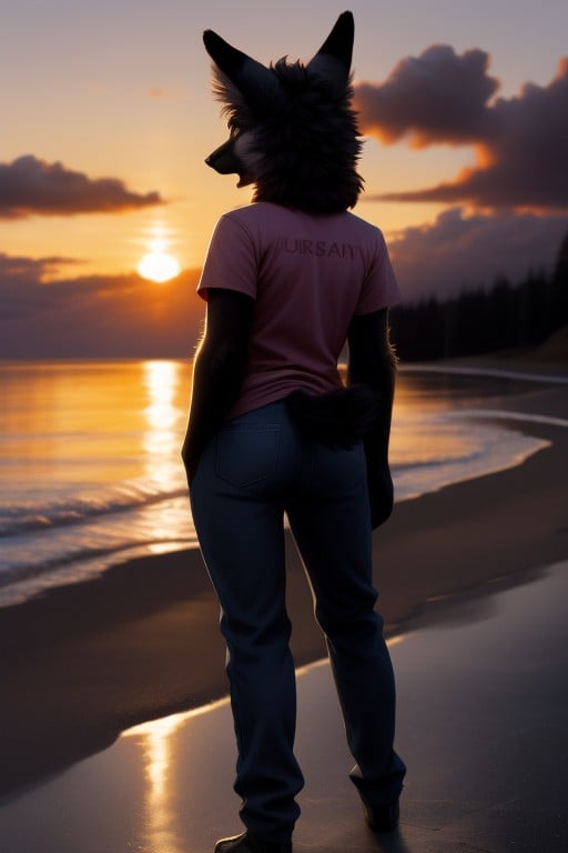 Casual, Sunset, Bbw Furry AI Porn