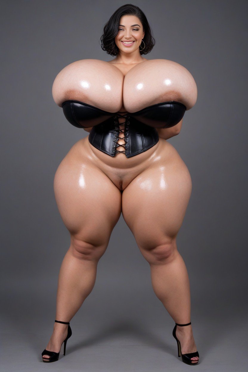 コルセット, ムラムラ, Massive Round Perky Nature Expansion BreastファーリーAIポルノ