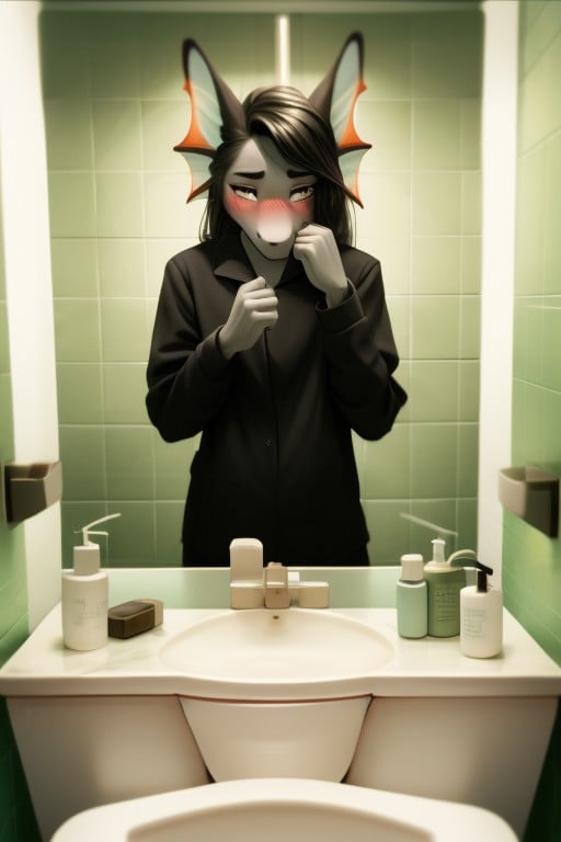 Punto De Vista, Baño, DelfínPorno AI Furry