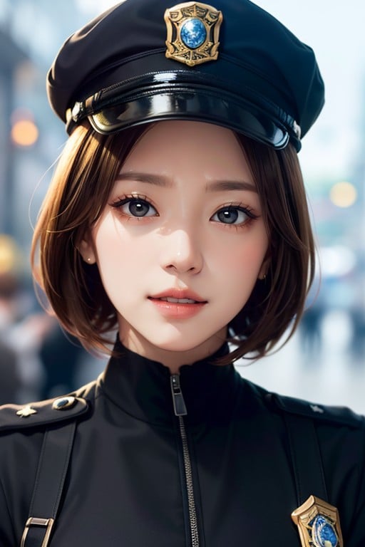 Police Costume Shemale AI Porn