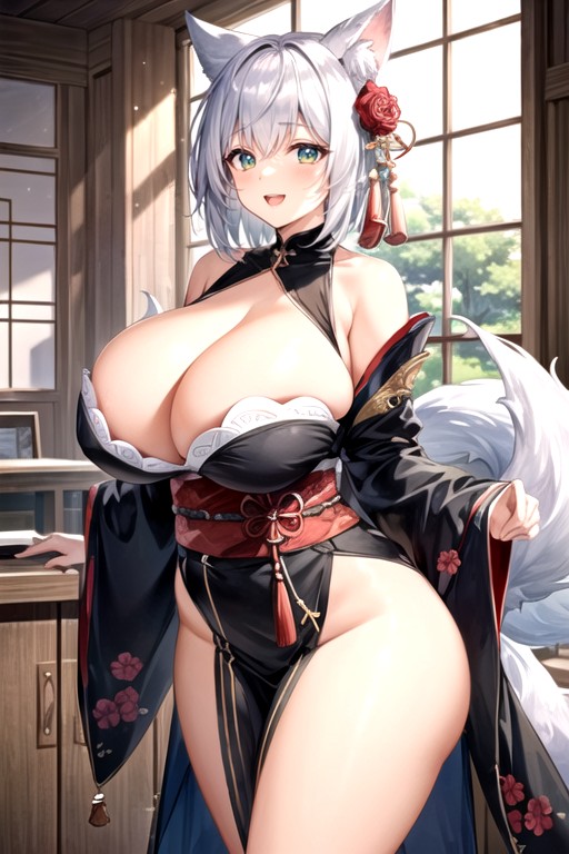 Kitsune, Russia, Showing Full Body Shemale AI Porn