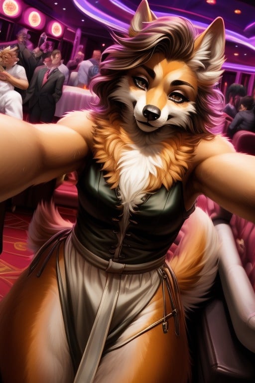 Harem, Casino, Coupe Au CarréPorno IA Furry