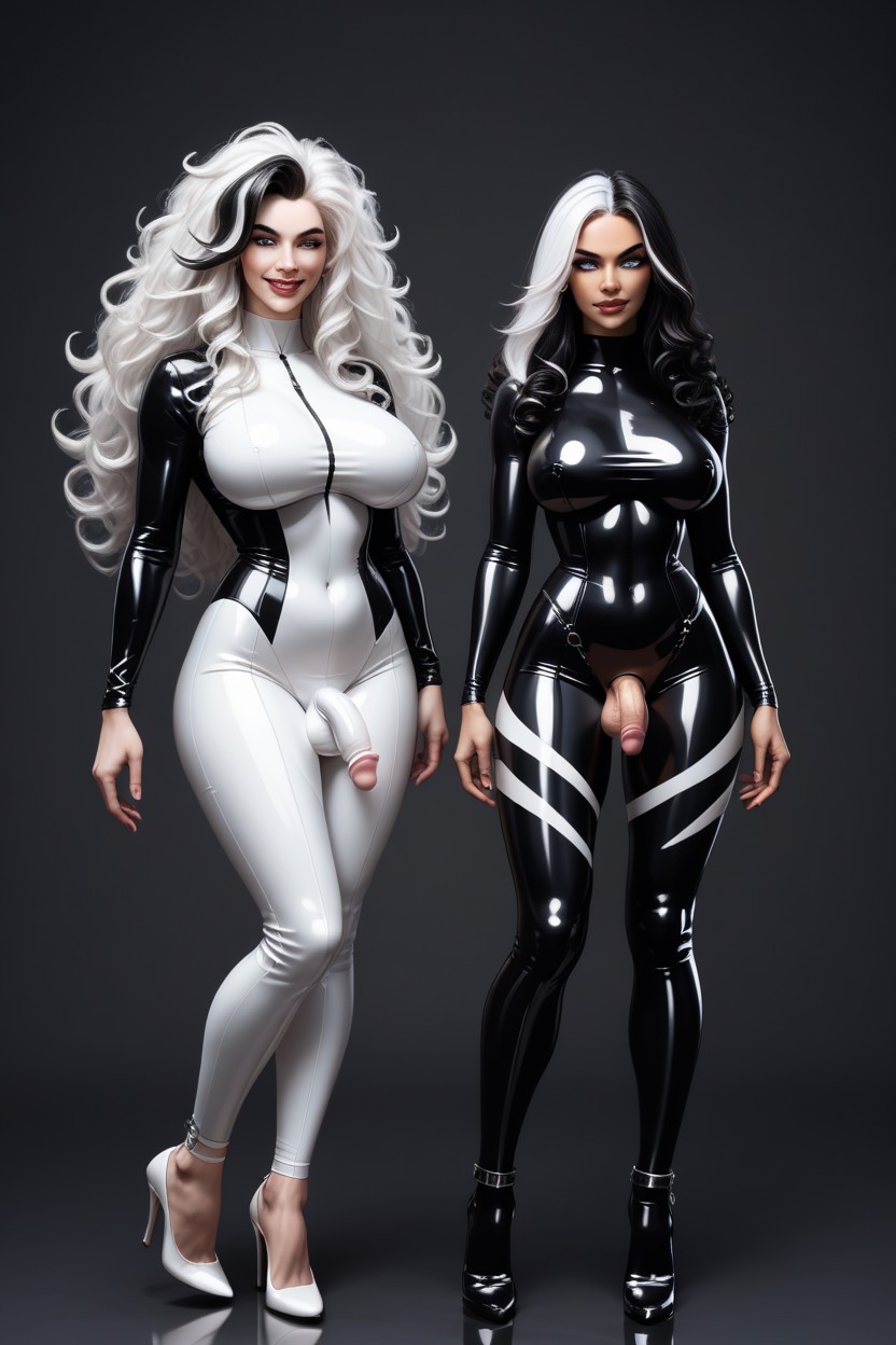 Hair Salon, Hair Foils, Ankles And Wrists Bound Shemale AI Porn