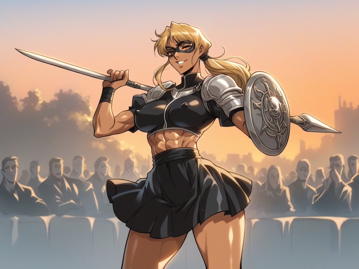 Athletic Frame, Bangs, Fit Hentai AI Porn