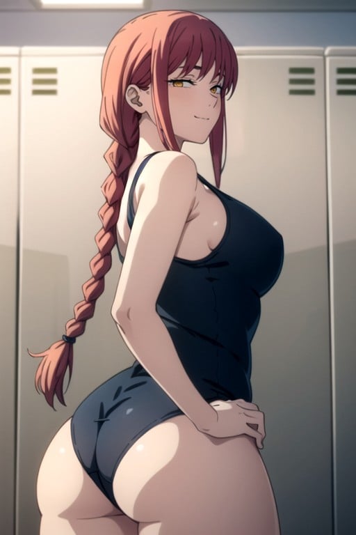 Large Ass, Locker Room, My Butt Fills The Entire Screen Hentai AI Porn