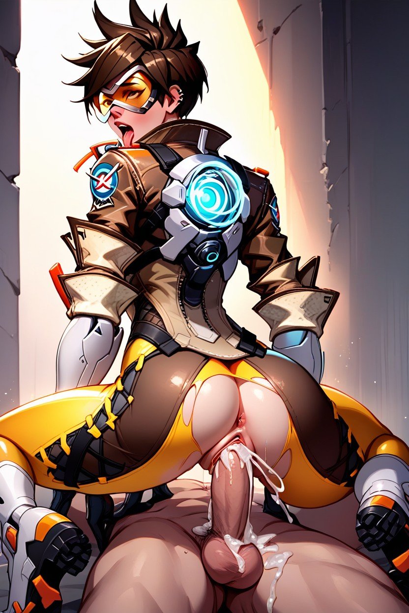 안에다 싸다, Tracer From Overwatch, Big Dick퍼리 AI 포르노