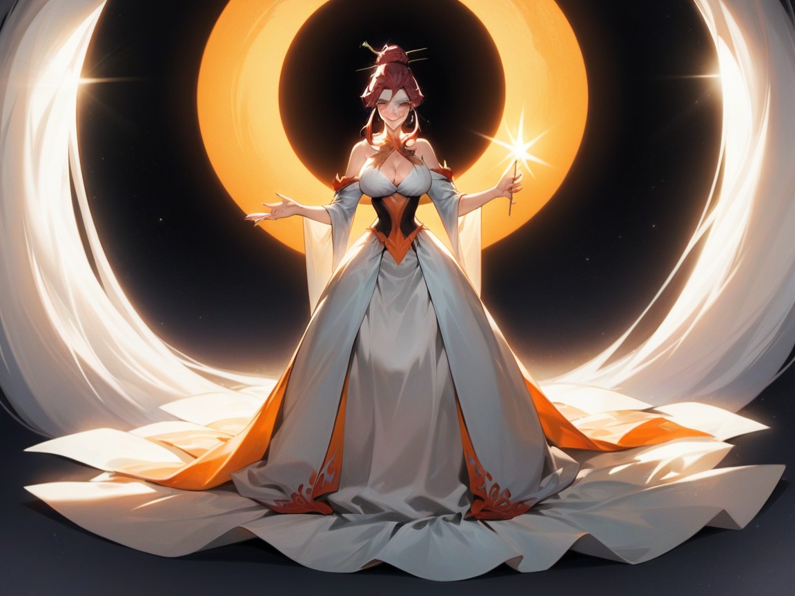 Sorcerer Fantasy Background, Sloping Breasts, Sunny AI Porn