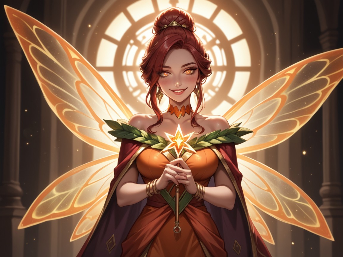 Long Oval Face, Fairy, Sunny Hentai AI Porn