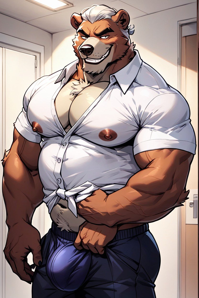 Belly, Huge Pecs, 60+Porno AI Furry