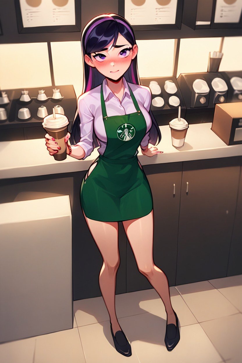 Pretty, Full Body, Working As A BaristaAI黄片