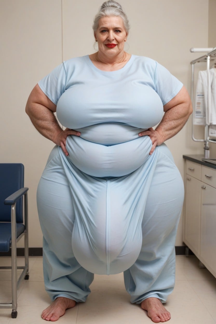 Gigantic, Extreme Amount Of Hair All Over Arms, Oversized T Shirt Shemale AI Porn