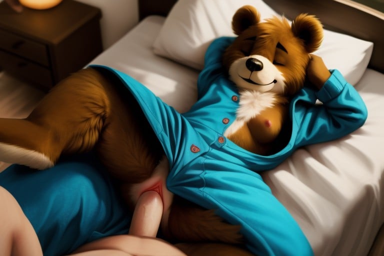 Teddy Bear, Stack, Open ClothesFurry KI Porno