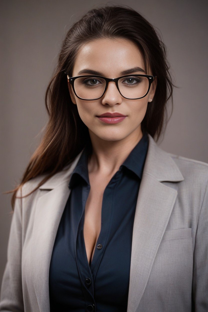 Professional Female Wearing Glasses퍼리 AI 포르노