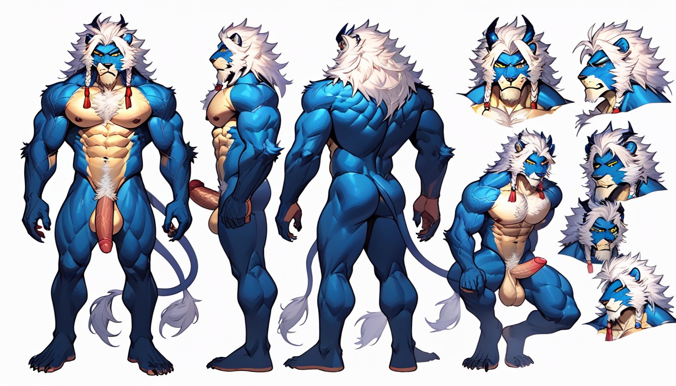 Angry, Anthro, Multiple Views AI Gay Porn