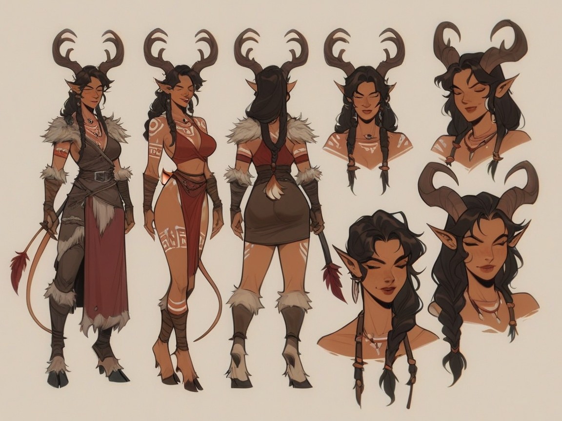 Tribal Body Paint, Rage, Braided Hentai AI Porn