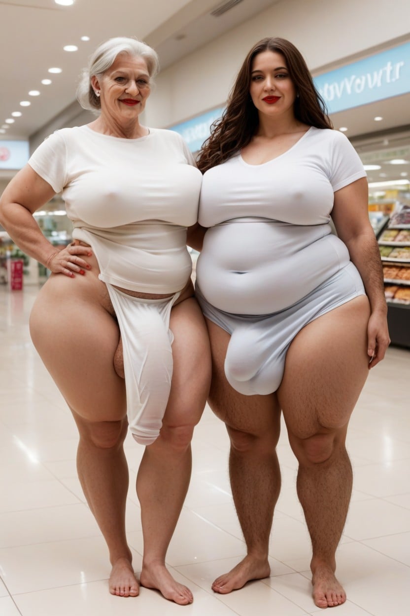 Centro Comercial, Fully Clothed, Covered By Hair Porno shemale IA