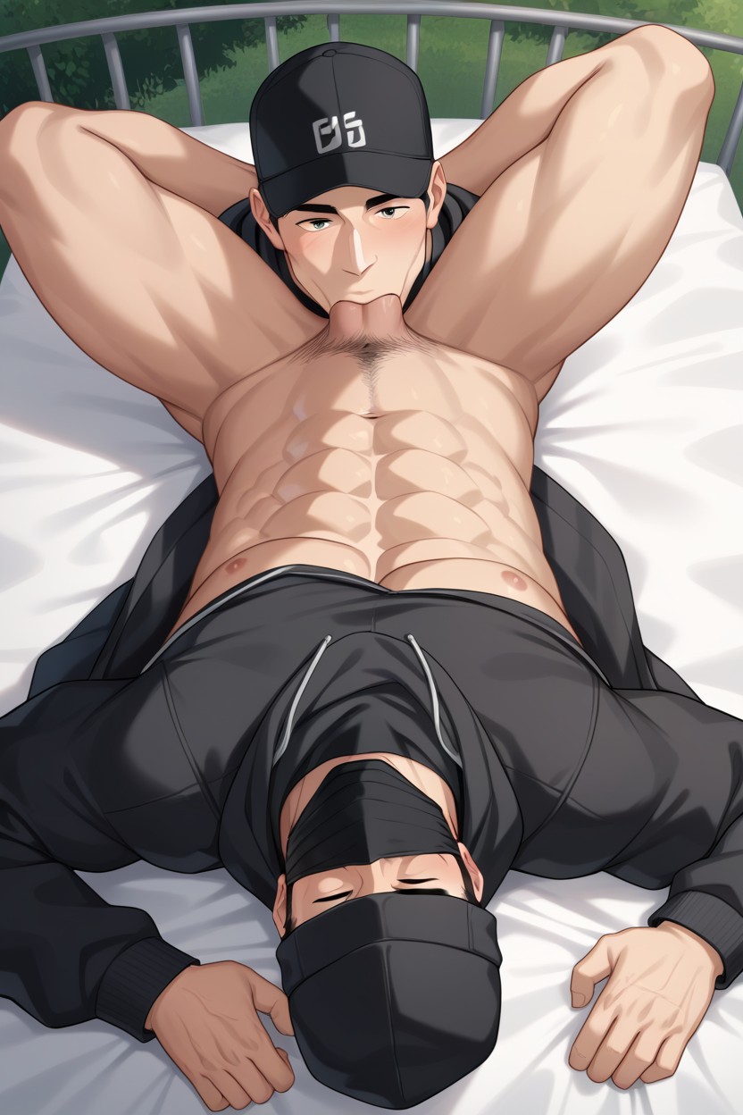 Down Ass Up, Lying On His Back, Punk AI Gay Porn