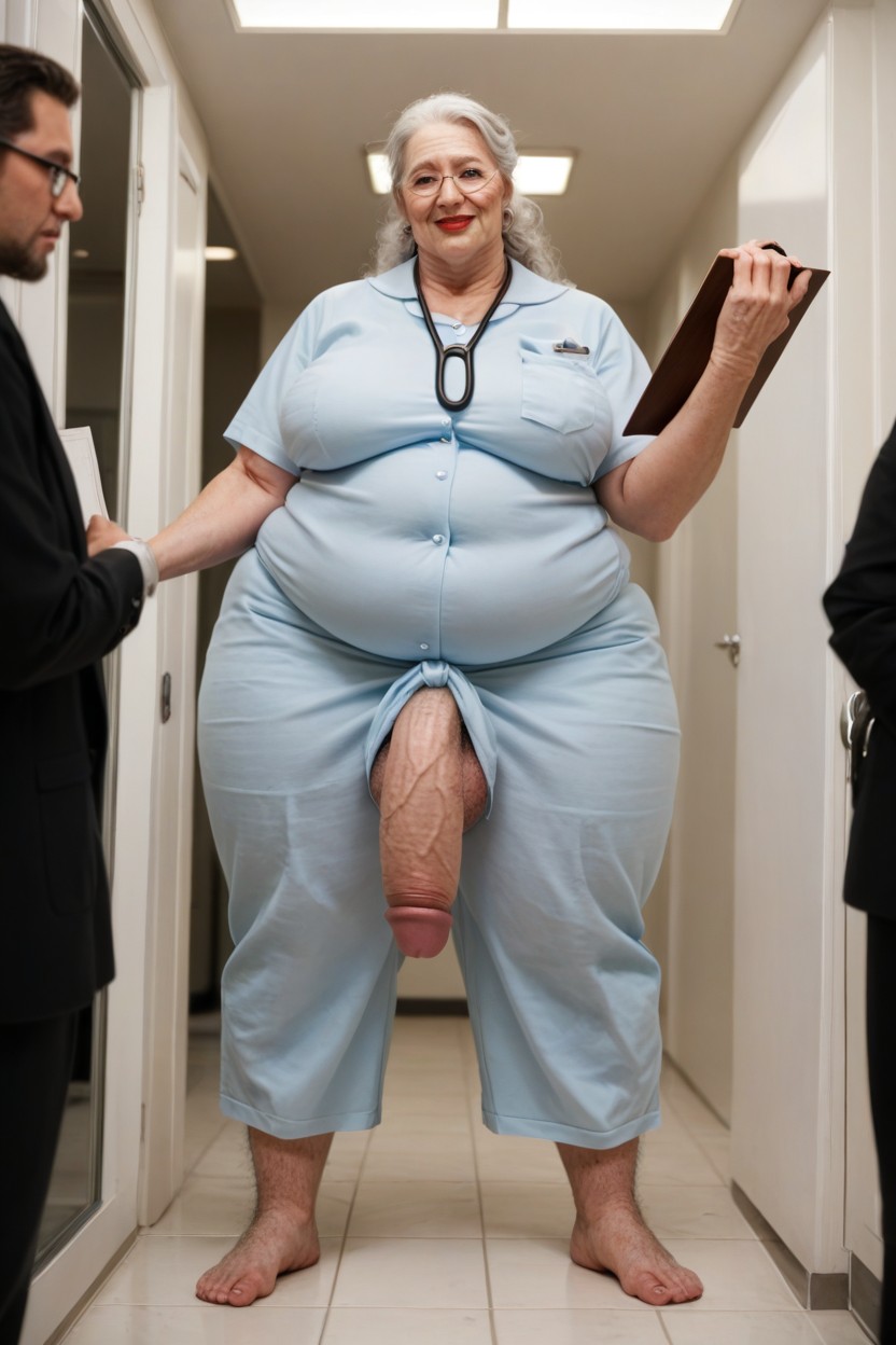 Hairy Feet Like A Hobbit, Fat, Hospital Shemale AI Porn
