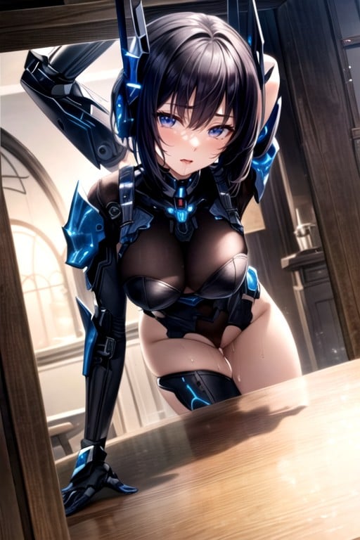 Bobcut, Nsfw, Robot Armor Shemale AI Porn