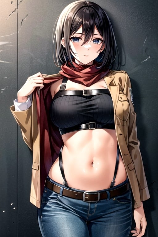 Mikasa Ackerman (attack On Titan), Gros Seins, Gros CulPorno IA Hentai