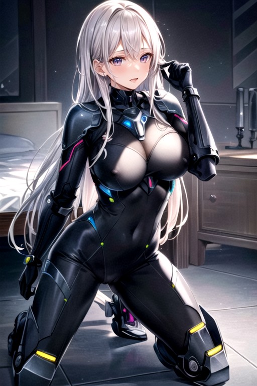 Ajouter Des Détails, Armure De Robot, A GenouPorno IA Hentai