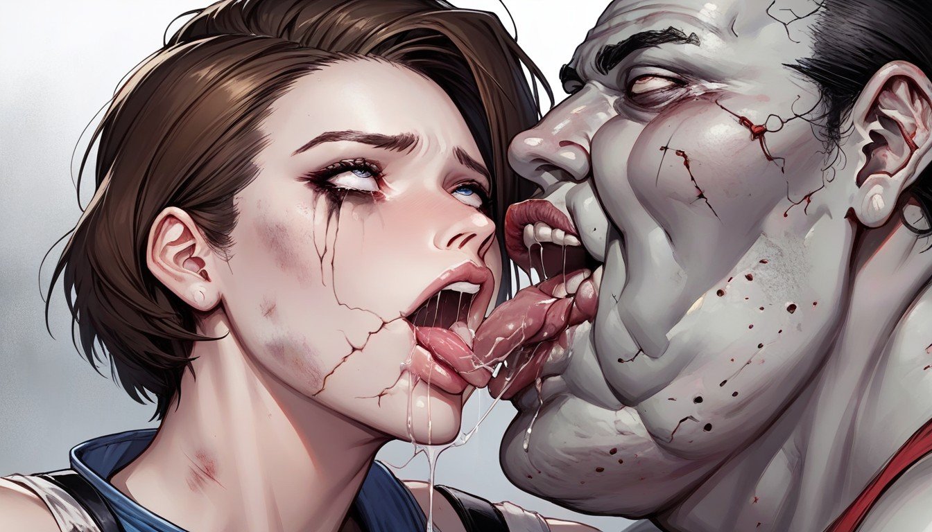 Grey Skin Zombie, Jill Valentine Turned Into A Zombie, 오르가슴AI 포르노