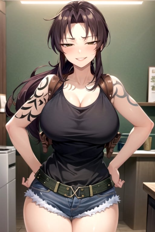 Revy (black Lagoon), Large Ass, Horny Hentai AI Porn